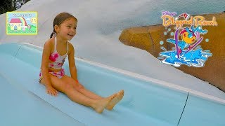 Sliding down Water Slides at Disneys Blizzard Beach Amusement Park [upl. by Orat74]