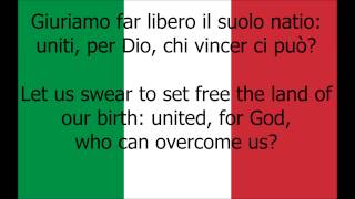 Italian National Anthem ItalianEnglish [upl. by Milton]