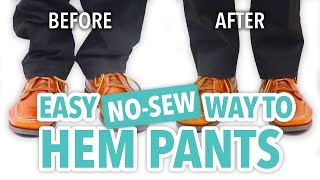 Easy NoSew Way to Hem Pants  HGTV Handmade [upl. by Andriana]