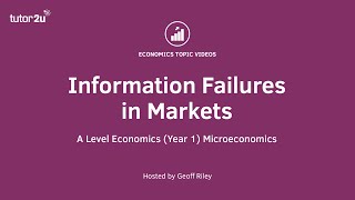 Information Failures in Markets I A Level and IB Economics [upl. by Duntson662]