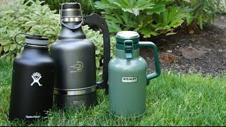 Insulated Beer Growler Reviews HydroFlask Stanley DrinkTanks Juggernaut [upl. by Sillyrama]