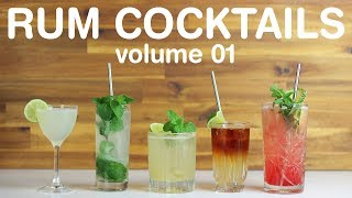 BEST RUM COCKTAILS  volume 01 [upl. by Hans]