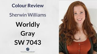 Paint Colour Review Sherwin Williams Worldly Gray SW 7043 [upl. by Legnaros]