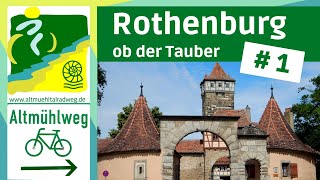 AltmühltalRadweg 1▶ Rothenburg ob der Tauber Colmberg Leutershausen  Radtouren Radreisen [upl. by Terri107]