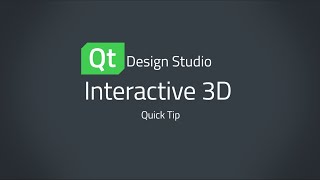 Qt Design Studio QuickTip Interactive 3D [upl. by Worden]