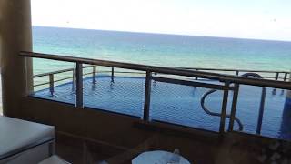 El Dorado Seaside Suites  Oceanfront Swim Up Jacuzzi Suite [upl. by Arabela]