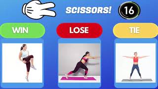 Rock Paper Scissors Fitness Virtual Physical Education [upl. by Marvin]