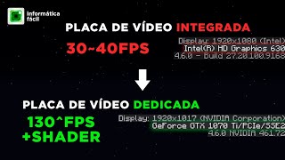 MINECRAFT RODANDO COM A PLACA DE VÍDEO ERRADA Saiba como escolher a GPU e dobrar o FPS [upl. by Olnay940]