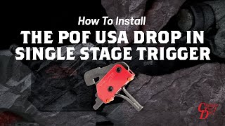 How to Install the POF USA Drop In Single Stage Trigger [upl. by Llirpa]