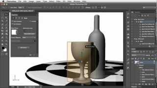 Adding Texture and Transparency to 3D Objects in Photoshop [upl. by Ok870]