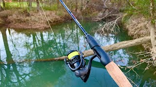 Ultralight Creek Fishing with Braided LINE How Does It Work [upl. by Llyrehc276]