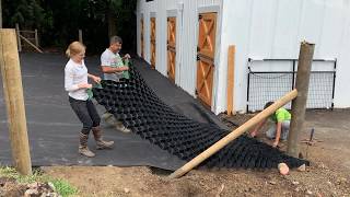 Lighthoof Barn Makeover  Episode 4 Installation of Mud Management Panels [upl. by Anderson]