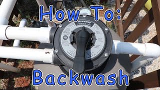 How to Backwash A Hayward Sand Filter [upl. by Winslow]