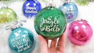 How to Make DIY Glitter Ornaments the Easy Way [upl. by Pournaras]