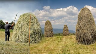 Making Haystacks by Hand in Romania [upl. by Tor]