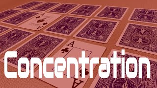 How to Play Concentration  a memory matching card game [upl. by Namya174]