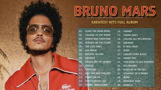 Leave The Door Open  BrunoMars Greatest Hits 2021  BrunoMars Playlist  BrunoMars Full Album [upl. by Daniella]