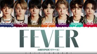 ENHYPEN – FEVER Lyrics Color CodedHanRomEng [upl. by Aizan107]