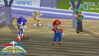 Mario amp Sonic at the Olympic Winter Games Wii 4K  Festival Mode Team [upl. by Ramej]