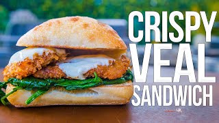 Crispy Veal Scallopini Sandwich  SAM THE COOKING GUY 4K [upl. by Delphina]