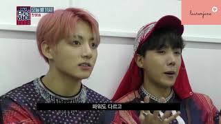 ENG SUB BTS Reaction to Dancing High Rookie Dancers [upl. by Nosauq]