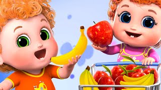 Apples and Bananas Two  kids cartoon  4k nursery rhymes amp baby songs  Blue Fish 2024 [upl. by Aridaj]