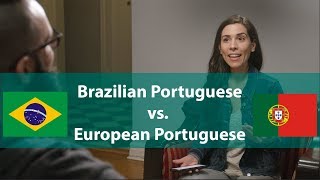 Brazilian Portuguese vs European Portuguese  Speaking Brazilian [upl. by Sayer]