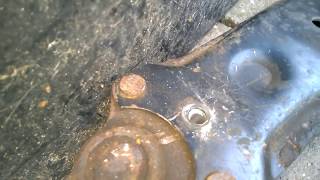 How To REMOVE RIVETS ON LOWER ARM BALL JOINT [upl. by Ellehcem]