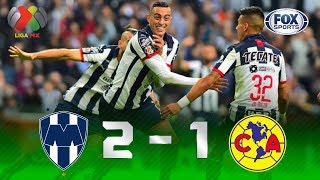 Monterrey  América 21  GOLES  Final Ida  Liga MX [upl. by Orten59]