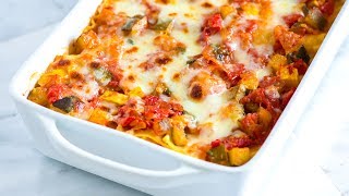 Easy Vegetable Lasagna Recipe  How to Make Fresh Vegetable Lasagna [upl. by Airekat]