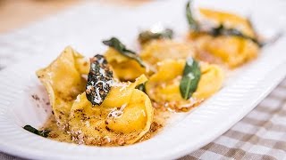 Home amp Family  Butternut Squash Ravioli with Brown Butter Sage Sauce Recipe [upl. by Lorenzo]