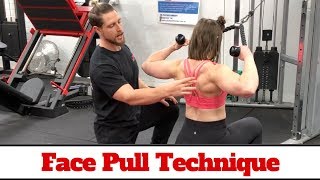 Face Pull Technique 101 Delt amp Back Hypertrophy [upl. by Eem]