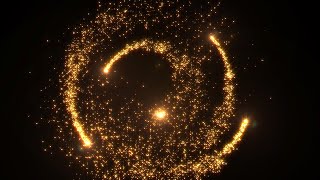 Golden particles on a swirling motion  No Copyright background [upl. by Isleana]