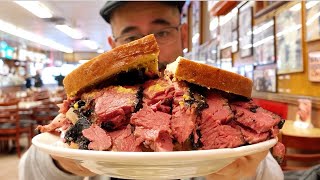 EPIC Pastrami Sandwich at Katz’s Deli in New York City [upl. by Eahsel]