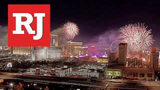 Las Vegas Strip celebrates 4th of July with fireworks [upl. by Naiviv674]