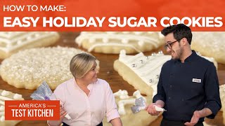 How to Make Easy Sugar Cookies with Decorations [upl. by Notyard910]