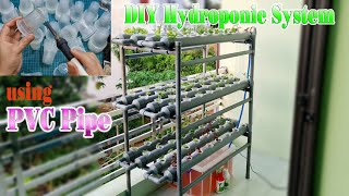 How to make a Hydroponic System at home using PVC Pipe [upl. by Obidiah449]