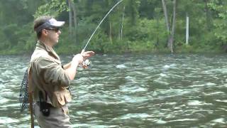 Ultralight Trout Fishing in Fast Water  Real Outdoors TV [upl. by Ramraj620]