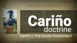 Revisiting the Cariño Doctrine  Cariño v The Insular Government [upl. by Wymore]