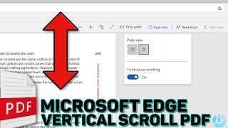 Microsoft Edge  Vertical Scroll PDF [upl. by Nosnirb526]