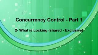 Concurrency Control  Part 1  02  Locking Based Protocols [upl. by Lleral]