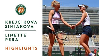 BKrejcikovaKSiniakova vs MLinetteBPera  Semifinals Highlights I RolandGarros 2021 [upl. by Eelimaj]