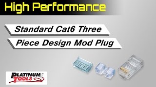 High Performance Standard Cat6 Three Piece Design Mod Plug [upl. by Racso]