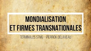 TSTMG  La mondialisation  Définition amp Mise en concurrence des espaces [upl. by Bellis122]