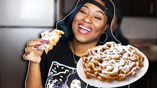 HOW TO MAKE FUNNEL CAKE THE EASY WAY [upl. by Siramad779]