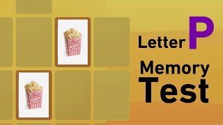 letter P  Memory Test  wordwall game [upl. by Ahseim324]