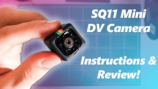 SQ11 Mini DV Camera Setup Review Instructions and Sample Footage [upl. by Lexerd741]