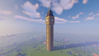 How to build the Big Ben in Minecraft [upl. by Sirmons]