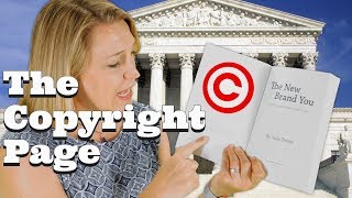 Self Publishing Basics for the Copyright Page [upl. by Annerb]