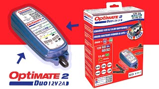 OptiMate 2 DUO Automatic Battery Charger 12V [upl. by Joung]